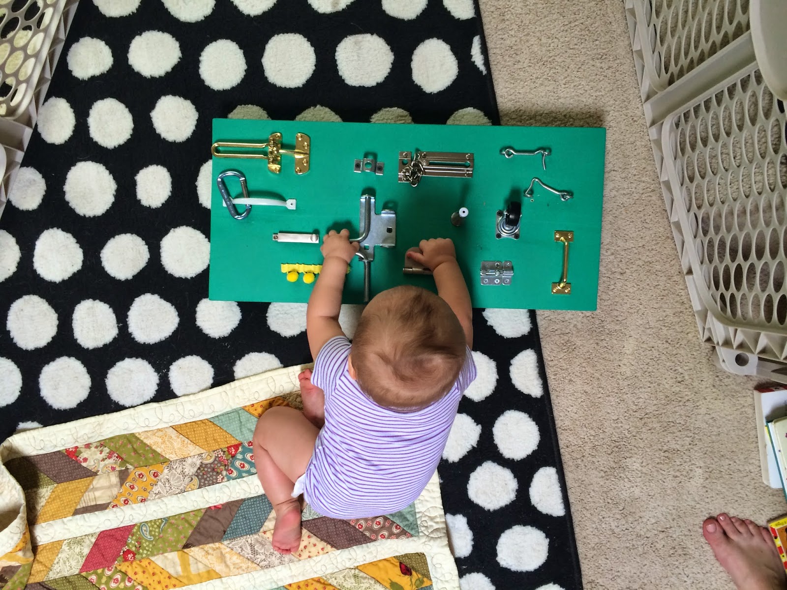 make bake and love DIY Latch Board for Emerson