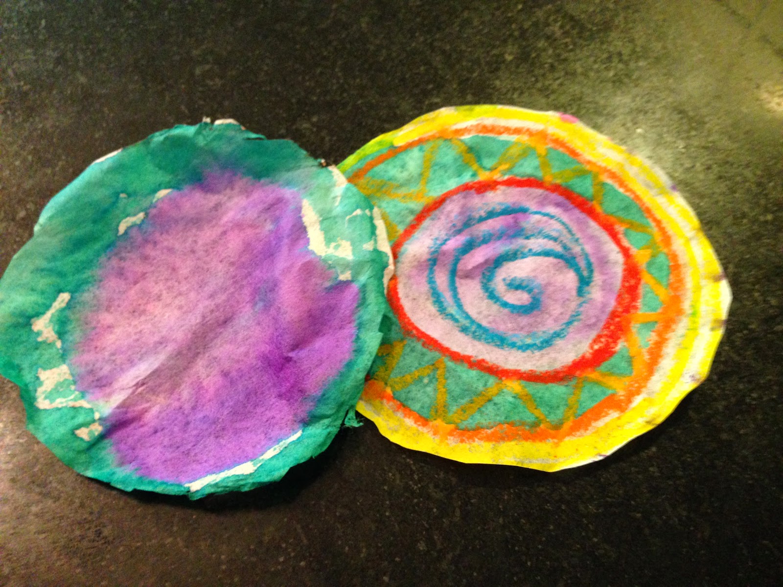 Busy and the Beans Coffee Filter Art