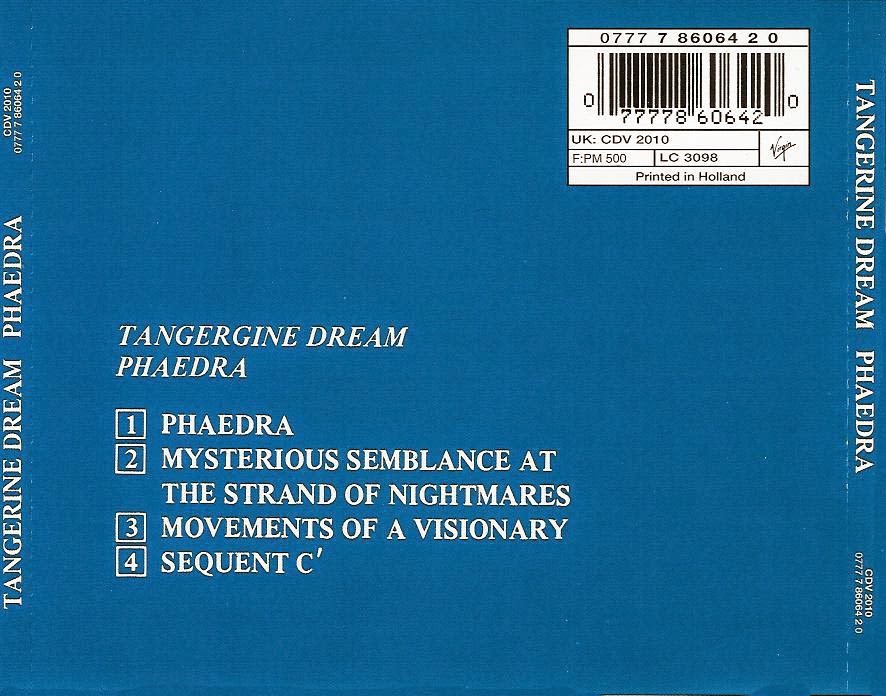That was yesterday 1 Tangerine Dream Phaedra (1974)