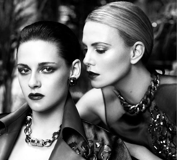 Kristen Stewart and Charlize Theron very very close
