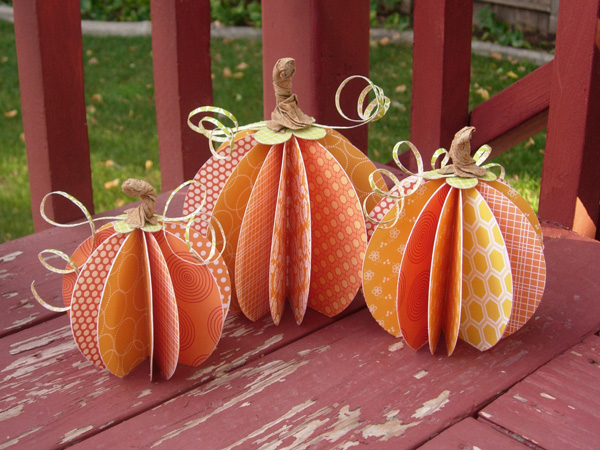 place for Amy: 3-D Paper Pumpkins