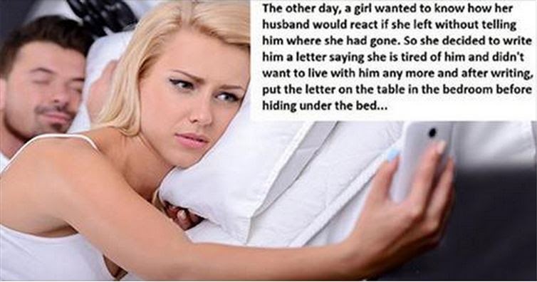 Wife strips husband