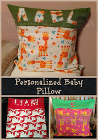 easy personalized throw pillows for babies and kids tutorial for beginners