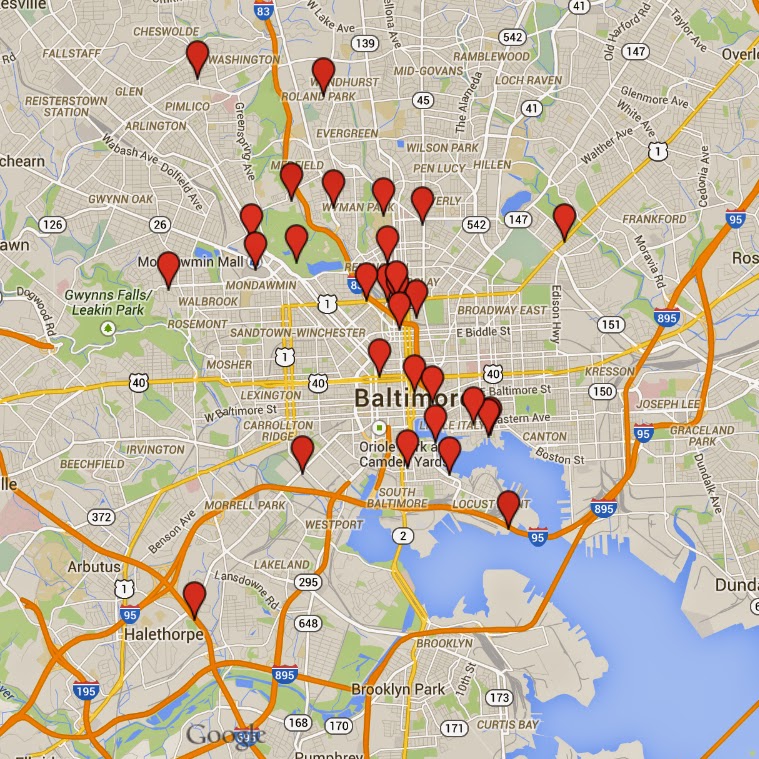 Baltimore Google Maps