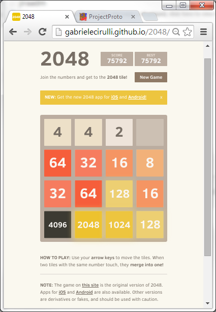 Google 2048