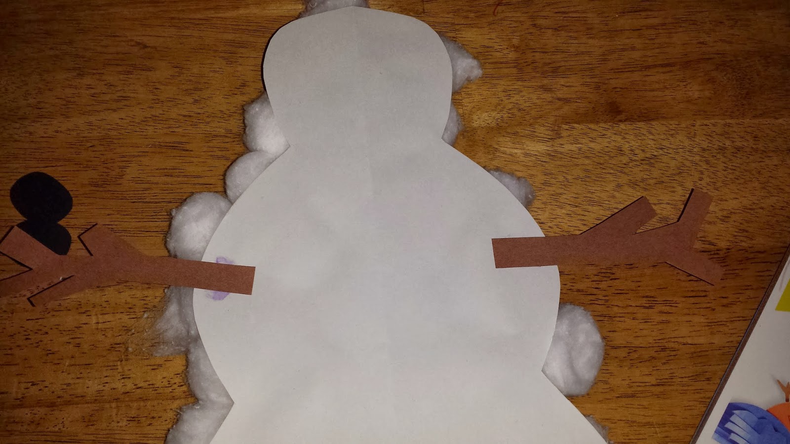 Munchkin and Bean: Simple Snowman Craft