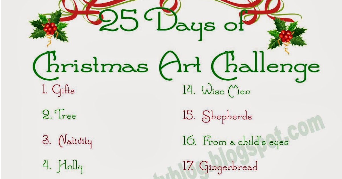 25 Days of Christmas Art Challenge