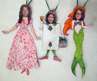 Ornaments with faces added