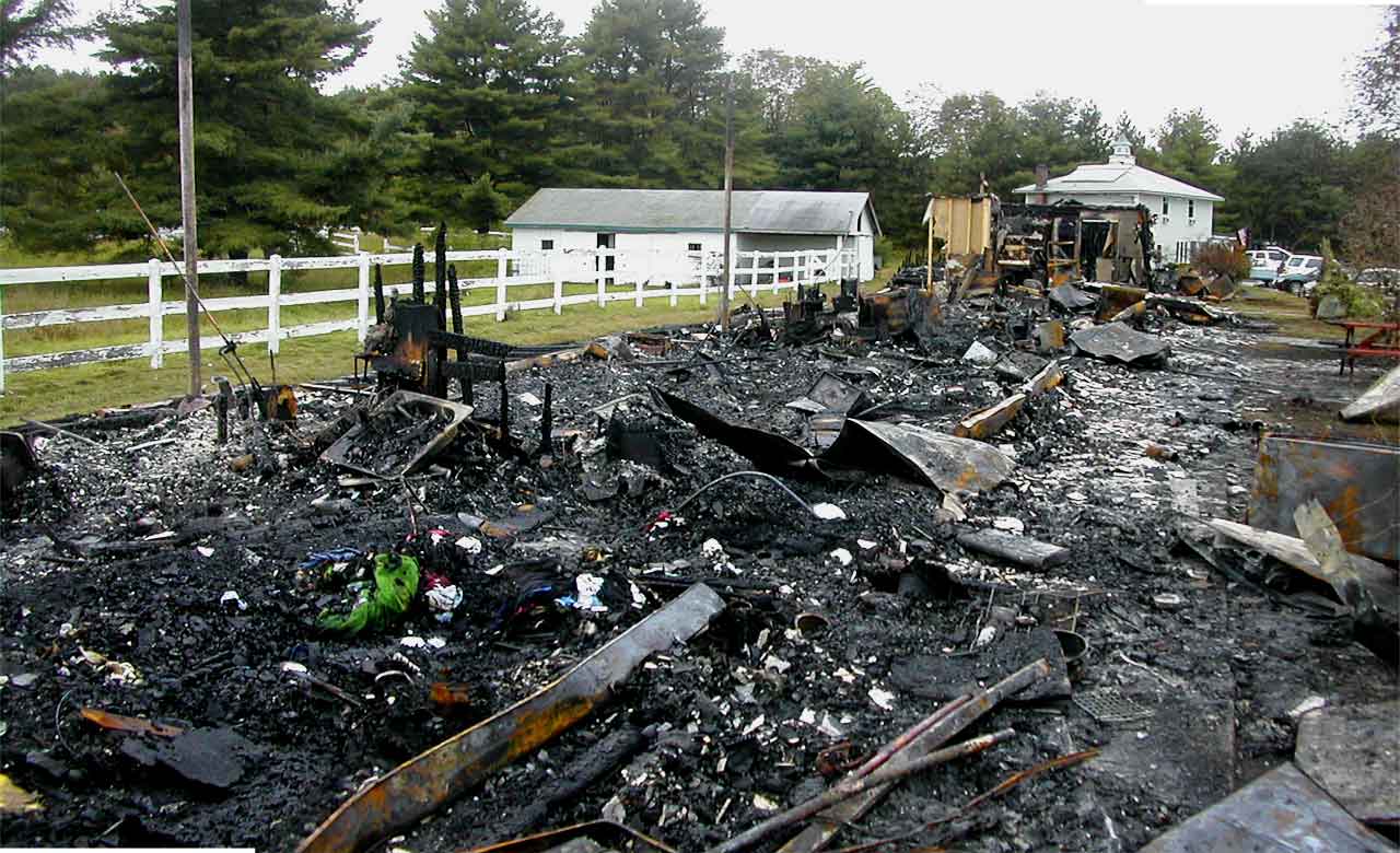 Springfield Vermont News Photos of Waterford Village fire destruction