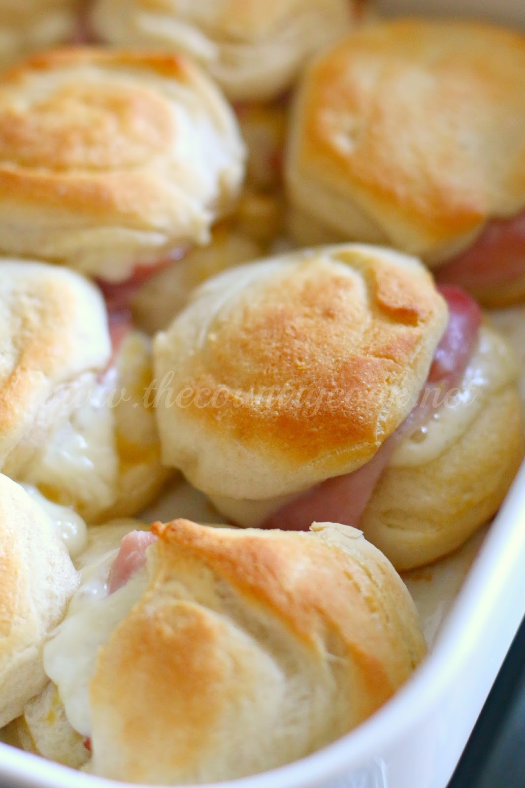 Warm Honey Ham Biscuits The Country Cook