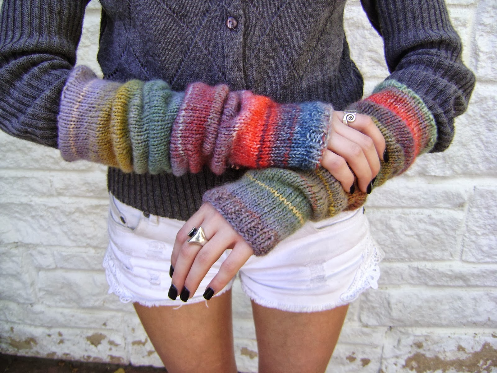 Creative Designs by Sheila Zachariae Knitted Arm Warmers