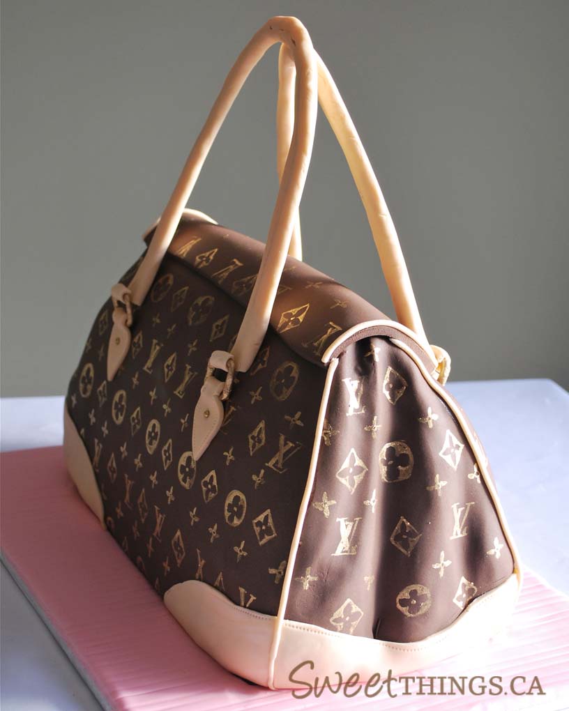 How to make a 3D Louis Vuitton Bag Cake, A LV Bag Cake Tutorial