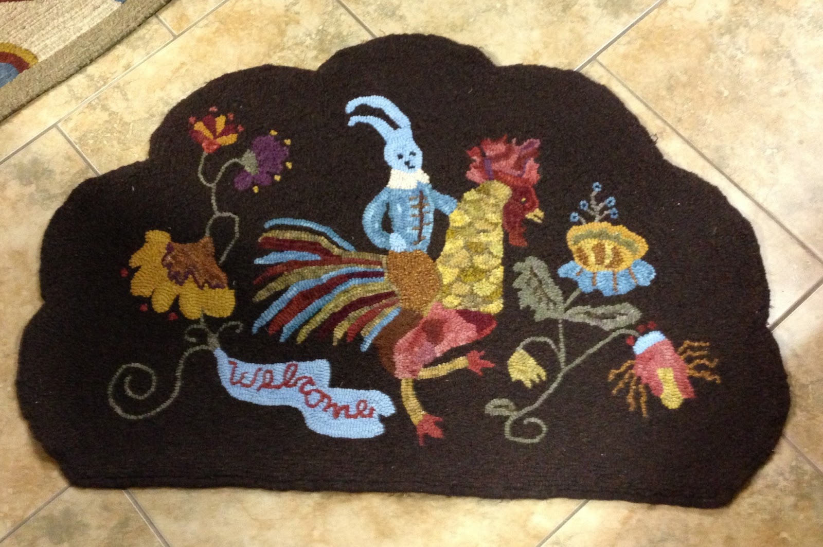 The Old Tattered Flag Nancy's rugs and hey, I'm in pain!!!