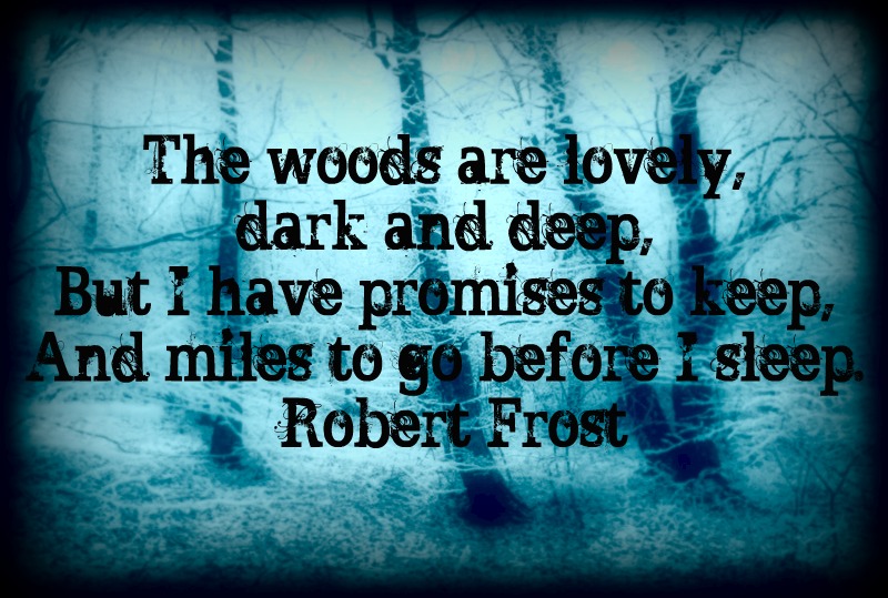 Other People's Words The woods are lovely, dark and deep...