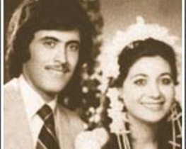  صورة نادرة بالأسود والأبيض لكاظم الساهر مع زوجته يوم زفافه