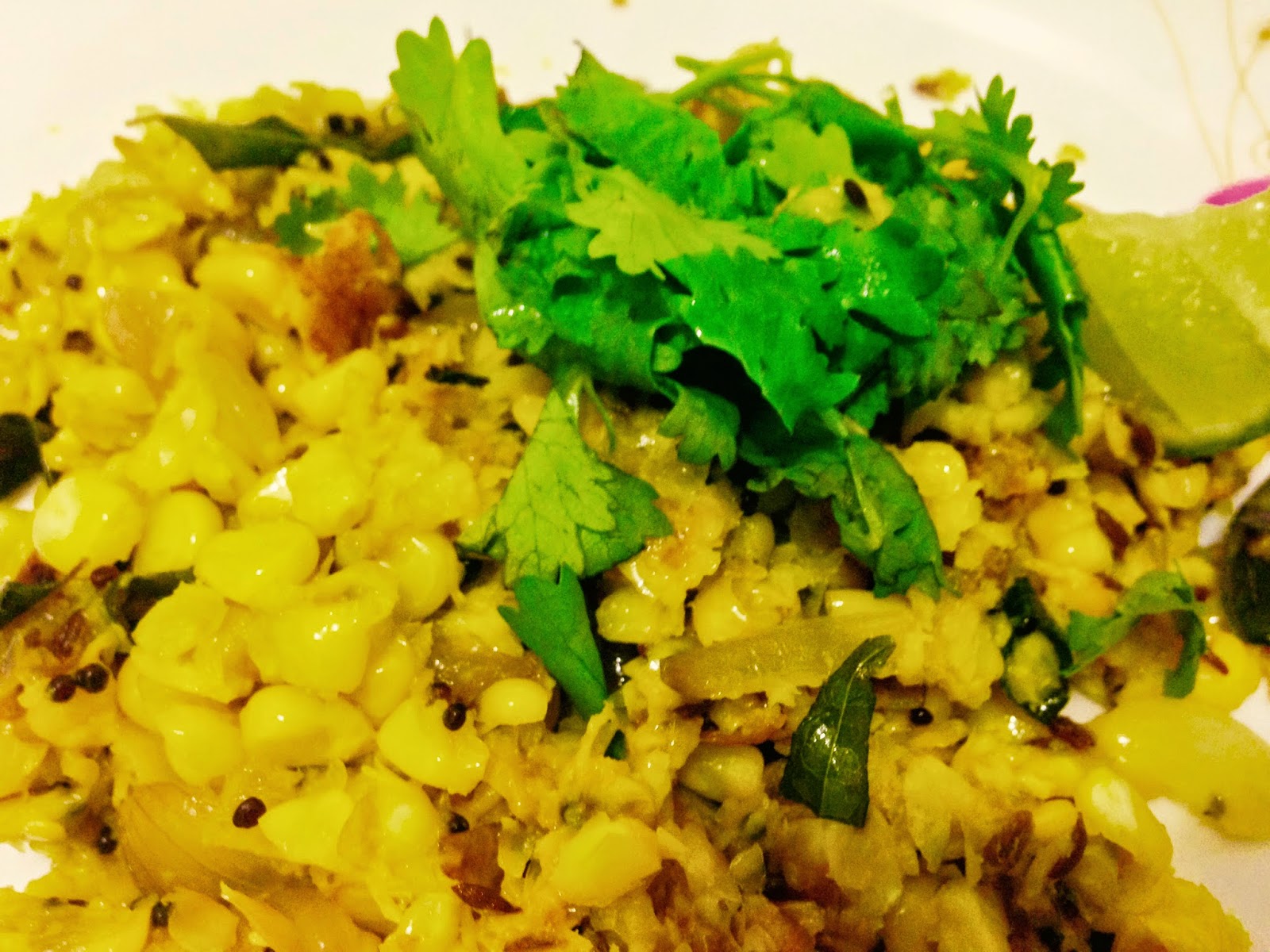 corn upma dish