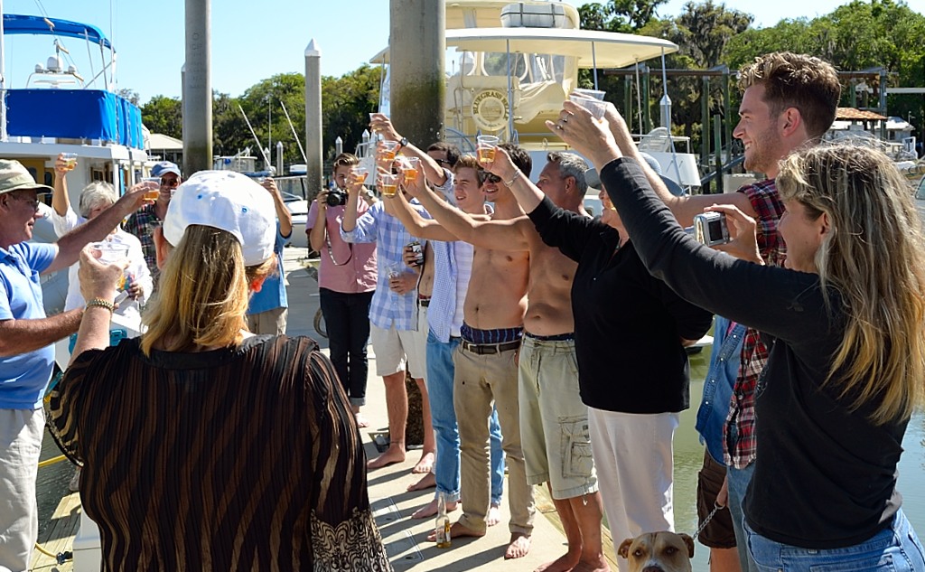 Drift Away Boat Renaming Ceremony