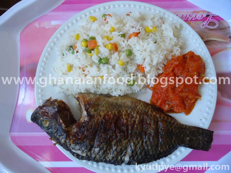 Ghanaian Food Grilled Tilapia