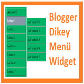 Blogger Dikey Menü Widget Blogger Dikey Menü Widget