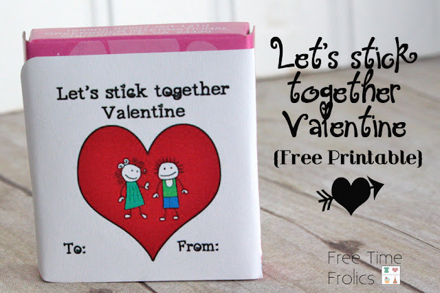 sticker Valentines for classmates www.freetimefrolics.com