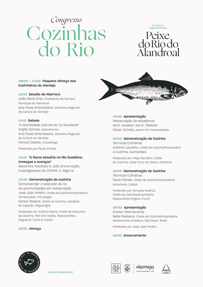 XI MOSTRA GASTRONÓMICA DO PEIXE DO RIO DO ALANDROAL - 06 A 15 DE MARÇO DE 2020.