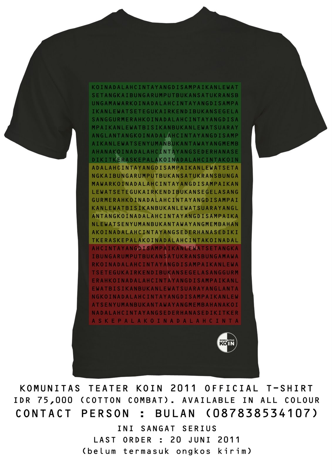 komunitas teater koin official t shirt komunitas teater koin komunitas teater koin official t shirt komunitas teater koin