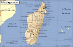 Mapa Madagascar