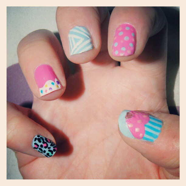 cute girly nails