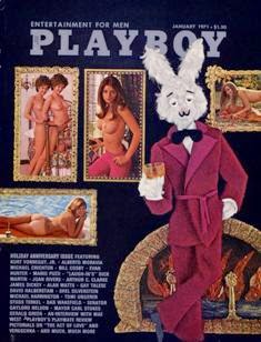 Playboy U.S.A. - January 1971 | ISSN 0032-1478 | PDF MQ | Mensile | Uomini | Erotismo | Attualità | Moda
Playboy was founded in 1953, and is the best-selling monthly men’s magazine in the world ! Playboy features monthly interviews of notable public figures, such as artists, architects, economists, composers, conductors, film directors, journalists, novelists, playwrights, religious figures, politicians, athletes and race car drivers. The magazine generally reflects a liberal editorial stance.
Playboy is one of the world's best known brands. In addition to the flagship magazine in the United States, special nation-specific versions of Playboy are published worldwide.