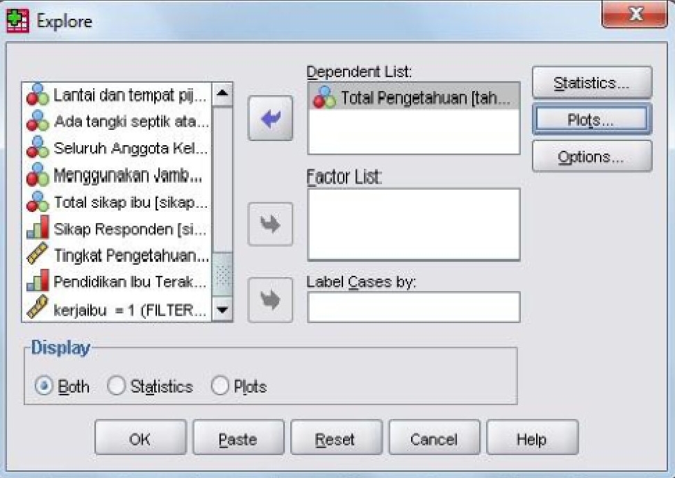 Manajemen Dan Analisa Data E Mengetahui Normalitas Data Uji Normalitas Data