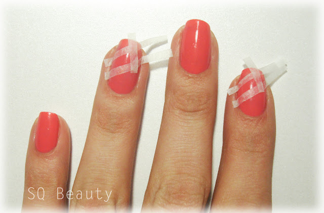 Nail Friday Coral y Rayas  stripes manicure manicura Silvia Quiros SQ Beauty