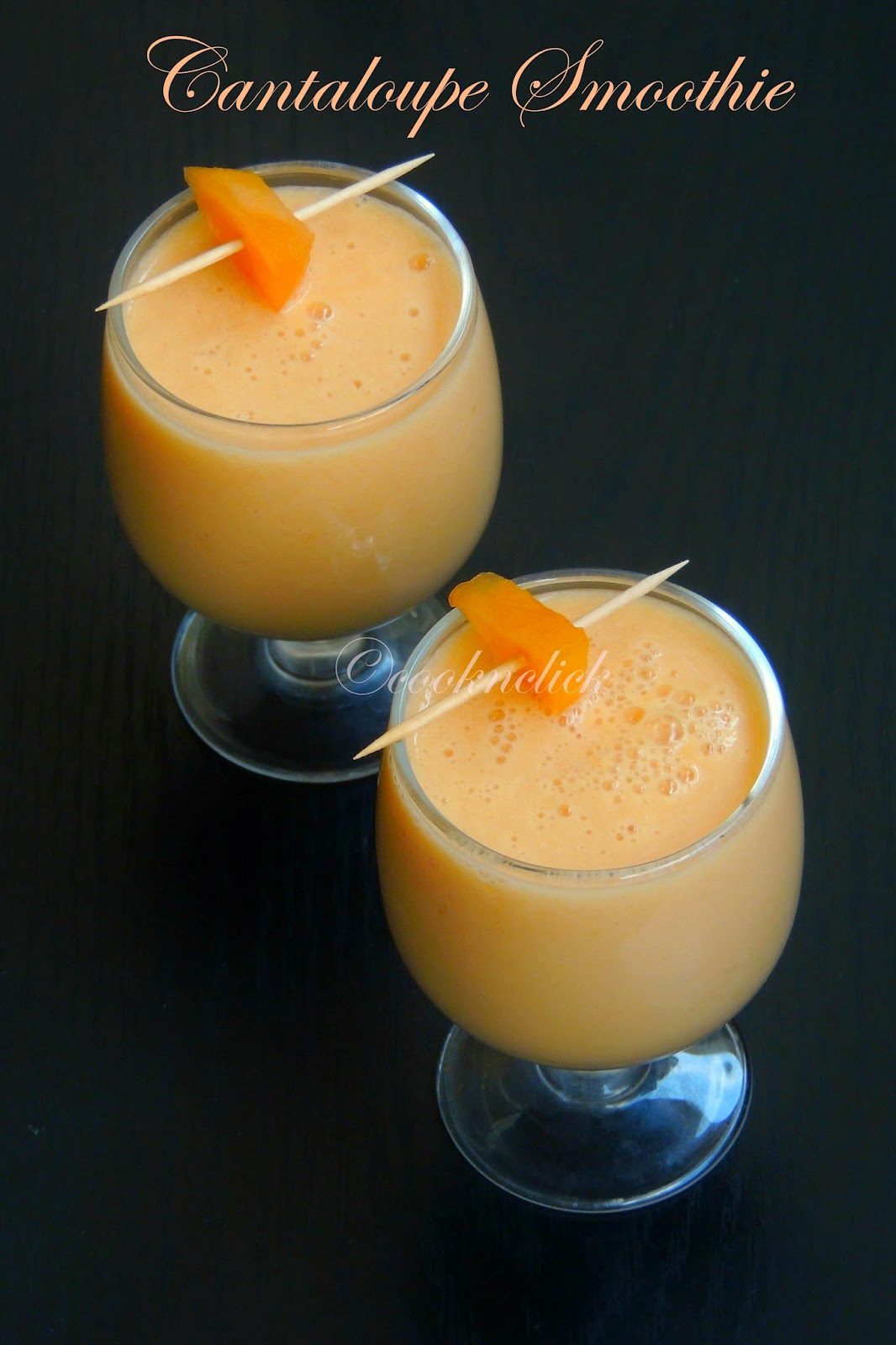 Cantaloupe Melon Smoothie Cook N Click