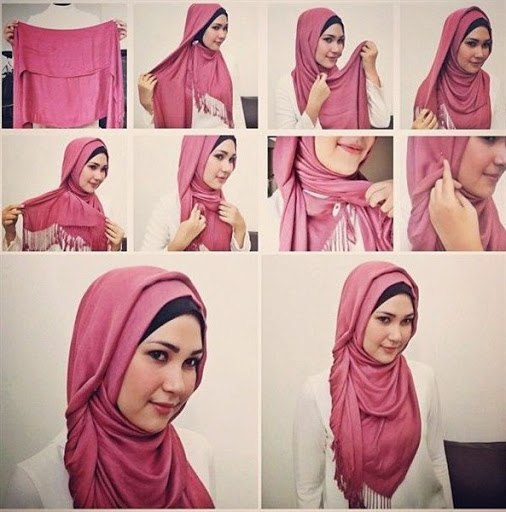 kreasi jilbab segi empat desain simple, elegan modis dan modern terbaru 2017/2018 kreasi jilbab segi empat desain simple, elegan modis dan modern terbaru 2017/2018