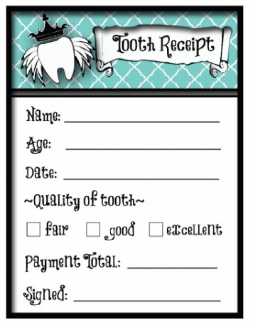 Absolutely free Printable Enamel Fairy Letters, Monthly bill, Certification and graphic relating to Printable Tooth Fairy Receipt identified as Absolutely free Printable Enamel Fairy Letters, Monthly bill, Certification and