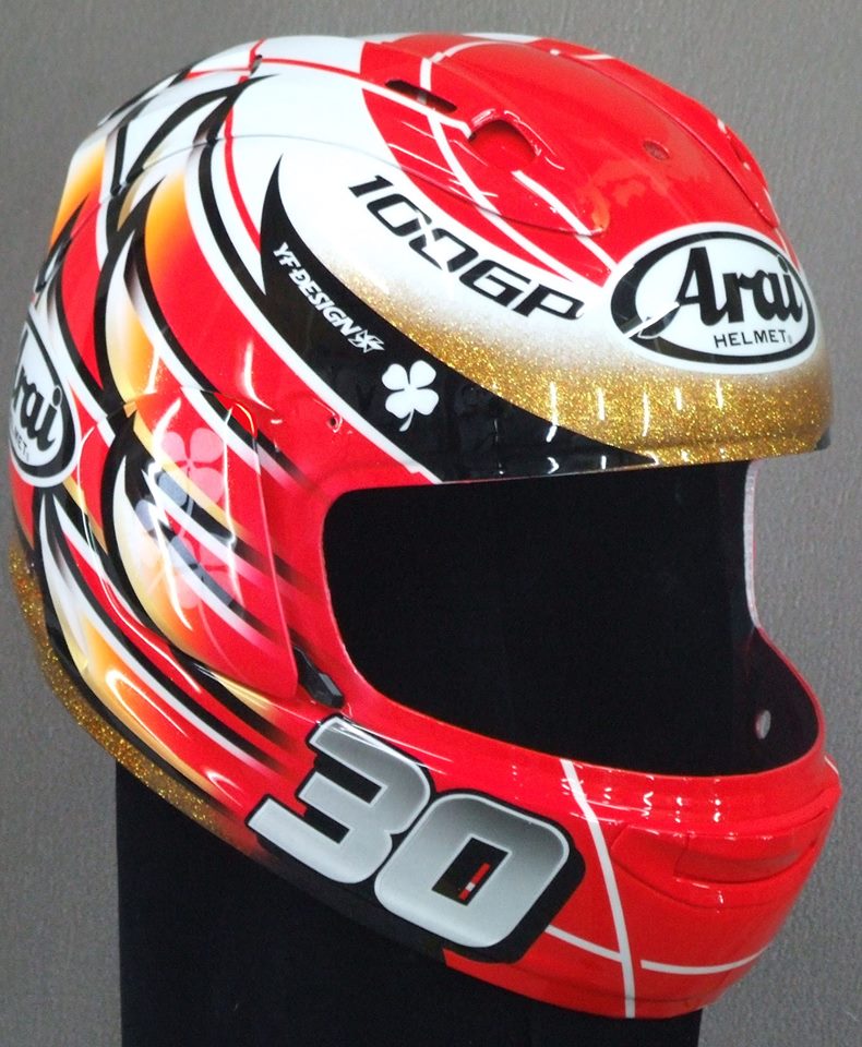 Racing Helmets Garage Arai RX7V T.Nakagami Motegi 2015 by YF Design