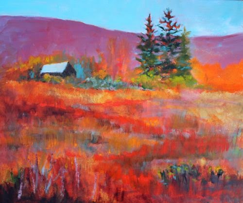 Daily Painters Abstract Gallery Horsepasture River Barn