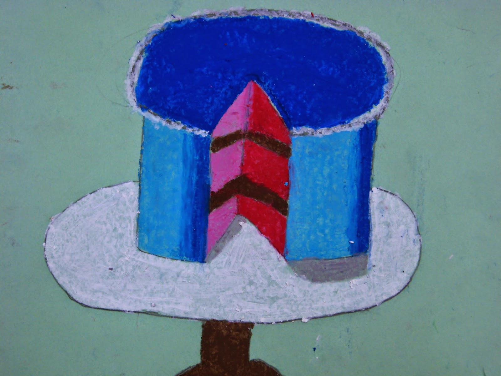 Miss Young's Art Room 4th Grade Oil Pastel Cakes