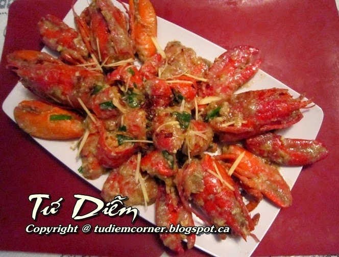 Tôm Hùm Xào Hành Gừng TuDiem's Corner