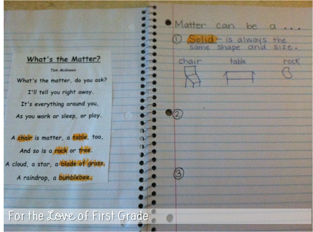 For the Love of First Grade What's the Matter?