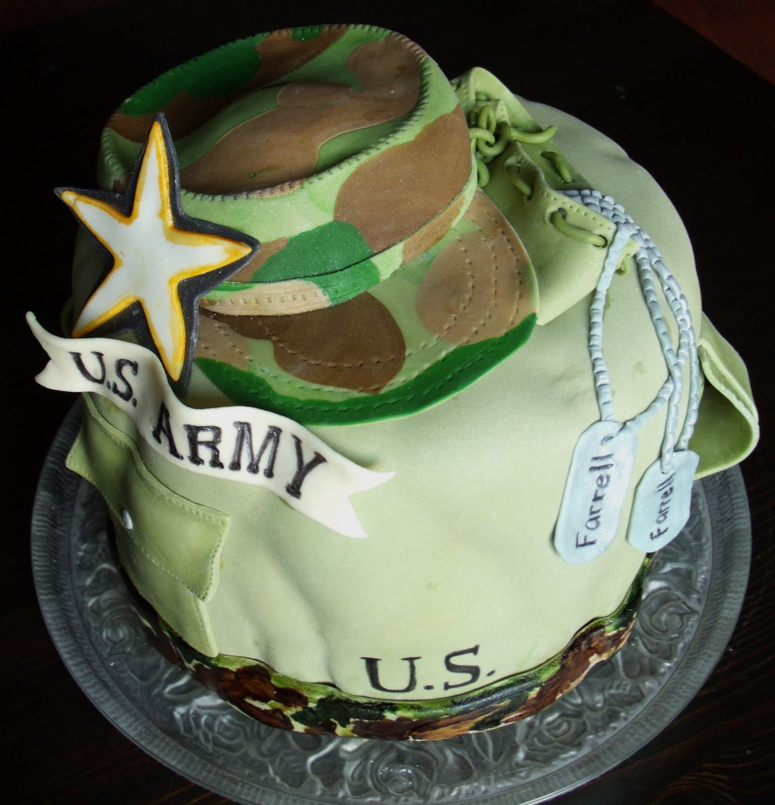Frog prince Army Duffle Bag Cake