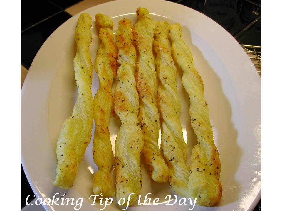 Cooking Tip of the Day Recipe Parmesan Puff Pastry Sticks