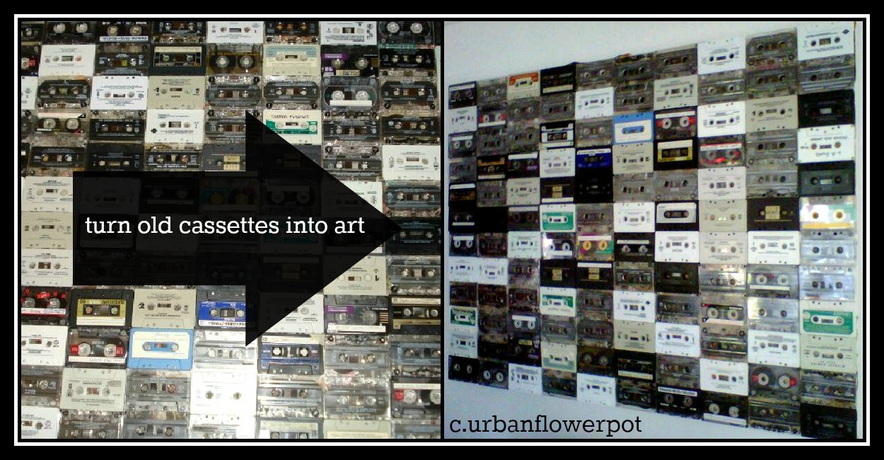 Urban Flowerpot Turn Old Cassettes Into ART THAT ROCKS!