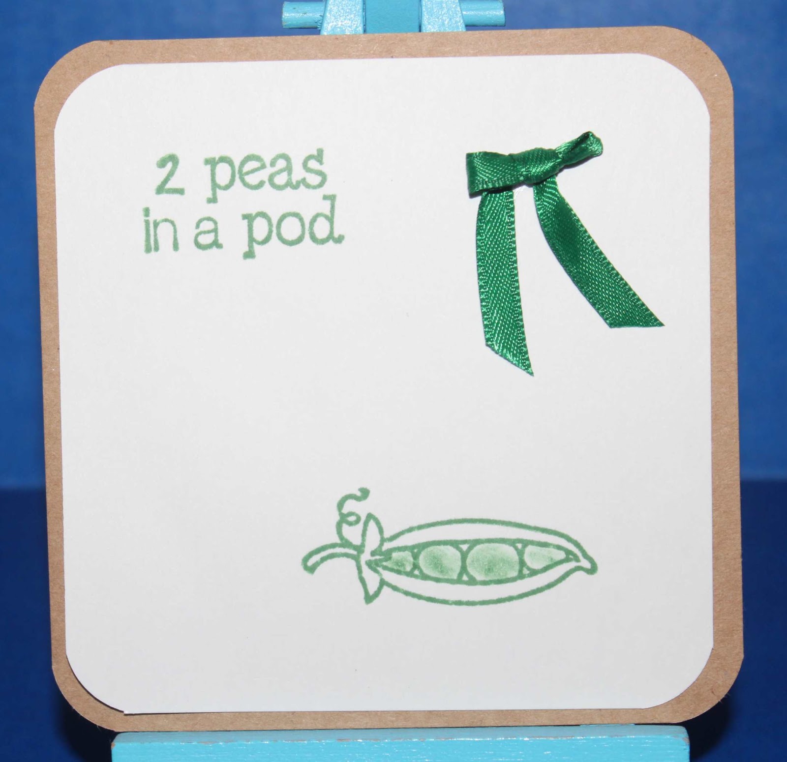 Created by Sunshine HoneyBee 2 peas in a pod Card