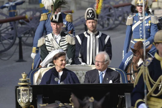 King Carl Gustaf and Queen Silvia of Sweden, Crown Princess Victoria and Prince Daniel, Prince Carl Philip and Sofia Hellqvist, Princess Madeleine 