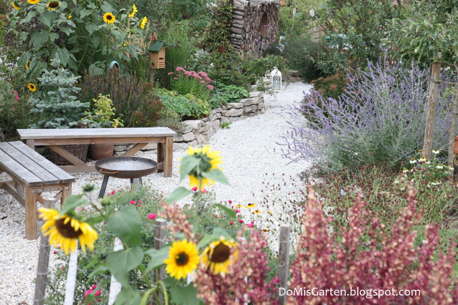 DoMis Garten Gartenübersicht &amp; KieswegSchau
