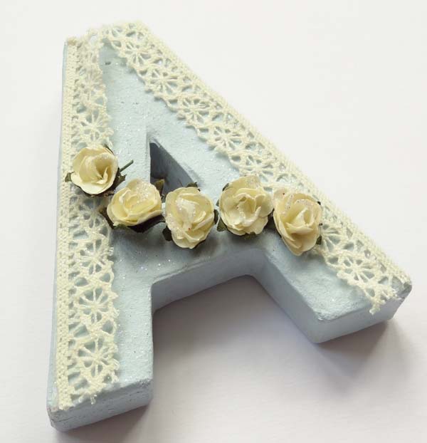 Flutterby Crafts 3d Cardboard Letter Papier Mache Letters R, A and F.