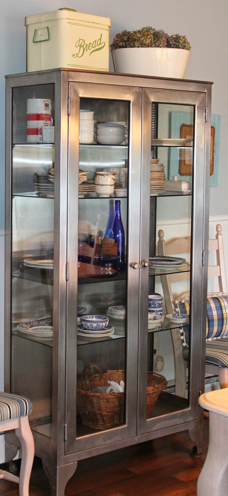 Antique Stainless Steel Cabinet | Love My Simple Home