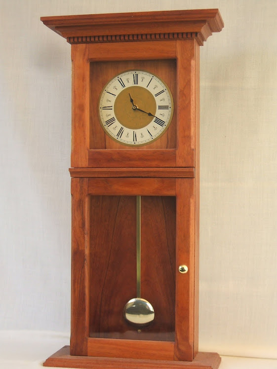 Sapele Wall Clock with Chime