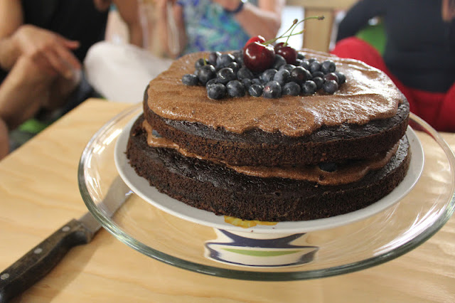 Vegan Chocolate Cake with Agave Chocolate Frosting Vegan Chocolate Cake