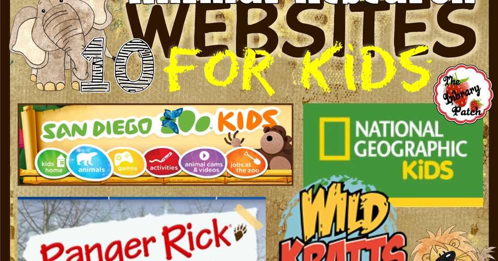 10 Animal Research sites for Kids Library Patch